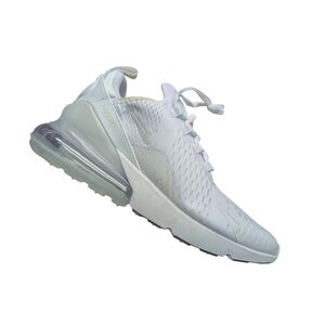 Nike Air Max 270 (GS) White Metallic Silver 7 Youth